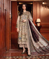 Lawn Embroidered Shirt with Digital Printed jacquard Dupatta V669