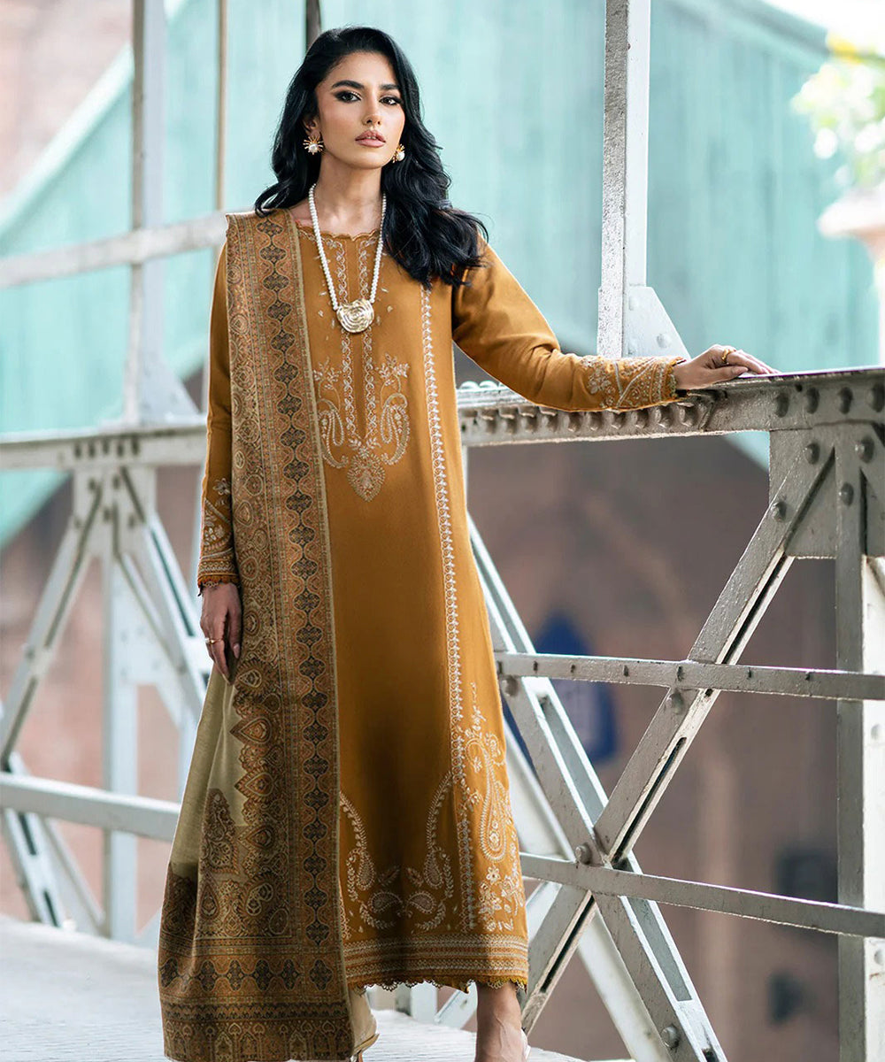 Lawn-3PC Embroidered Shirt with Digital Printed Jacquard Dupatta-1184