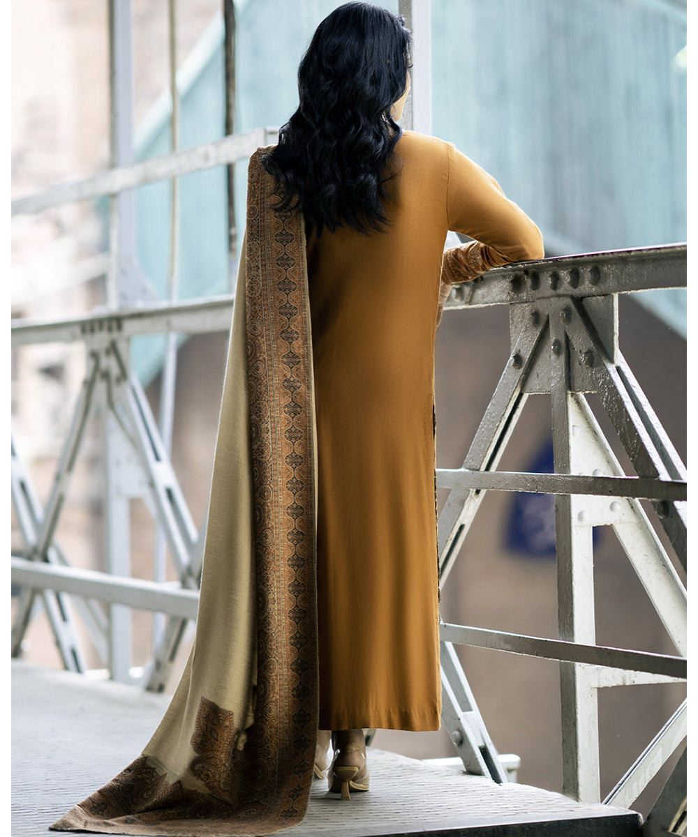 Lawn-3PC Embroidered Shirt with Digital Printed Jacquard Dupatta-1184