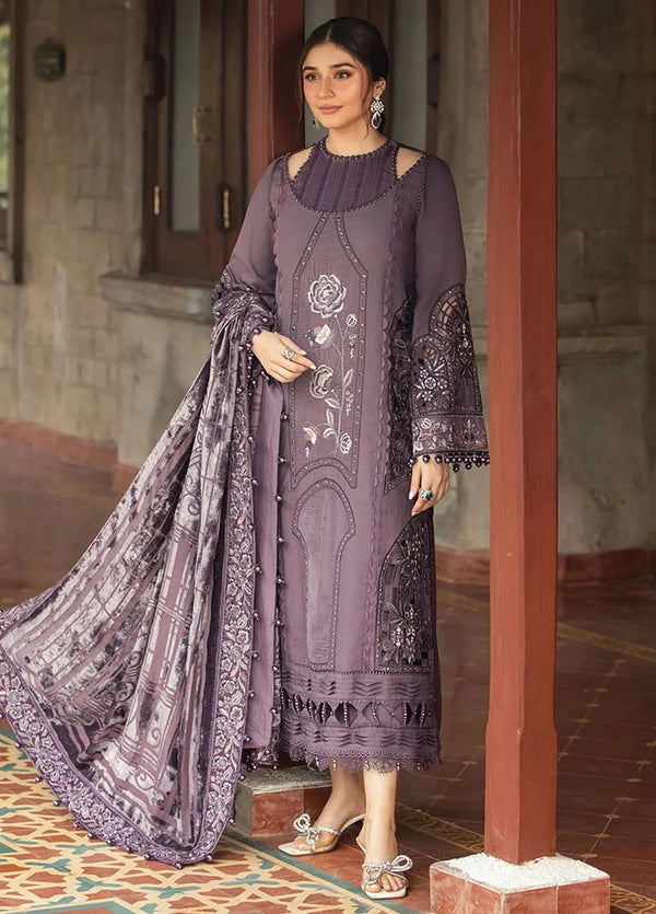 Maria B Embroidered Suit Unstitched 3 Piece Suit V64