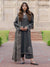 IZEL-3PC DHANAK EMBROIDERED SHIRT WITH WOOL PRINTED SHAWL & TROUSER 736