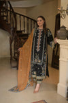 Aneelas Stitched Luxury Karandi Emb Shirt Trouser 3pc V43