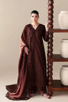 BATIK-3PC DHANAK EMBROIDERED SHIRT WITH COURTRAI WOOL PRINT EMBROIDERED SHAWL AND TROUSER v60