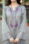 3 Piece - Unstitched Fully Embroidered Lawn Fabric 714