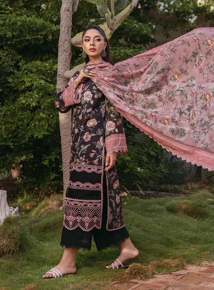 3PC Lawn Printed Shirt With Digital Printed Dupatta-1619