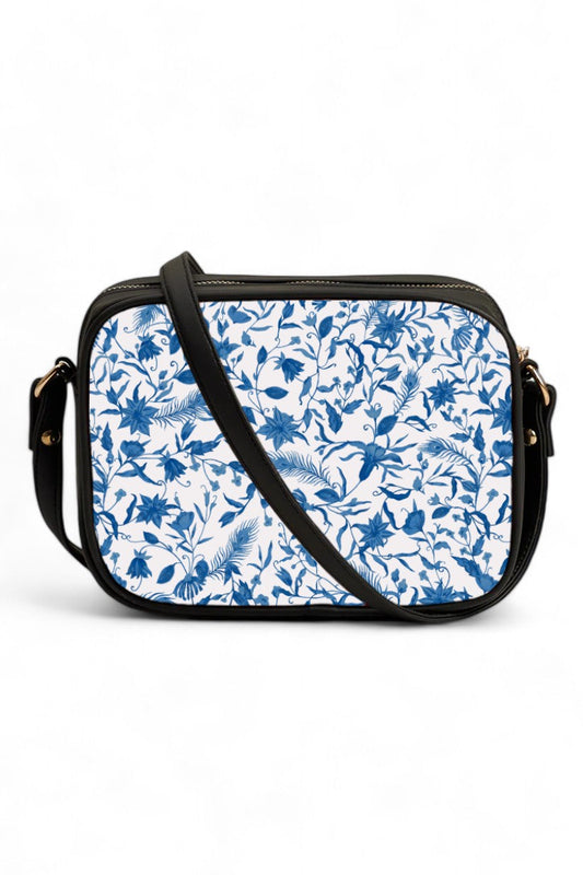 Ideas Blue Paradise Print Cross body bag V-0213