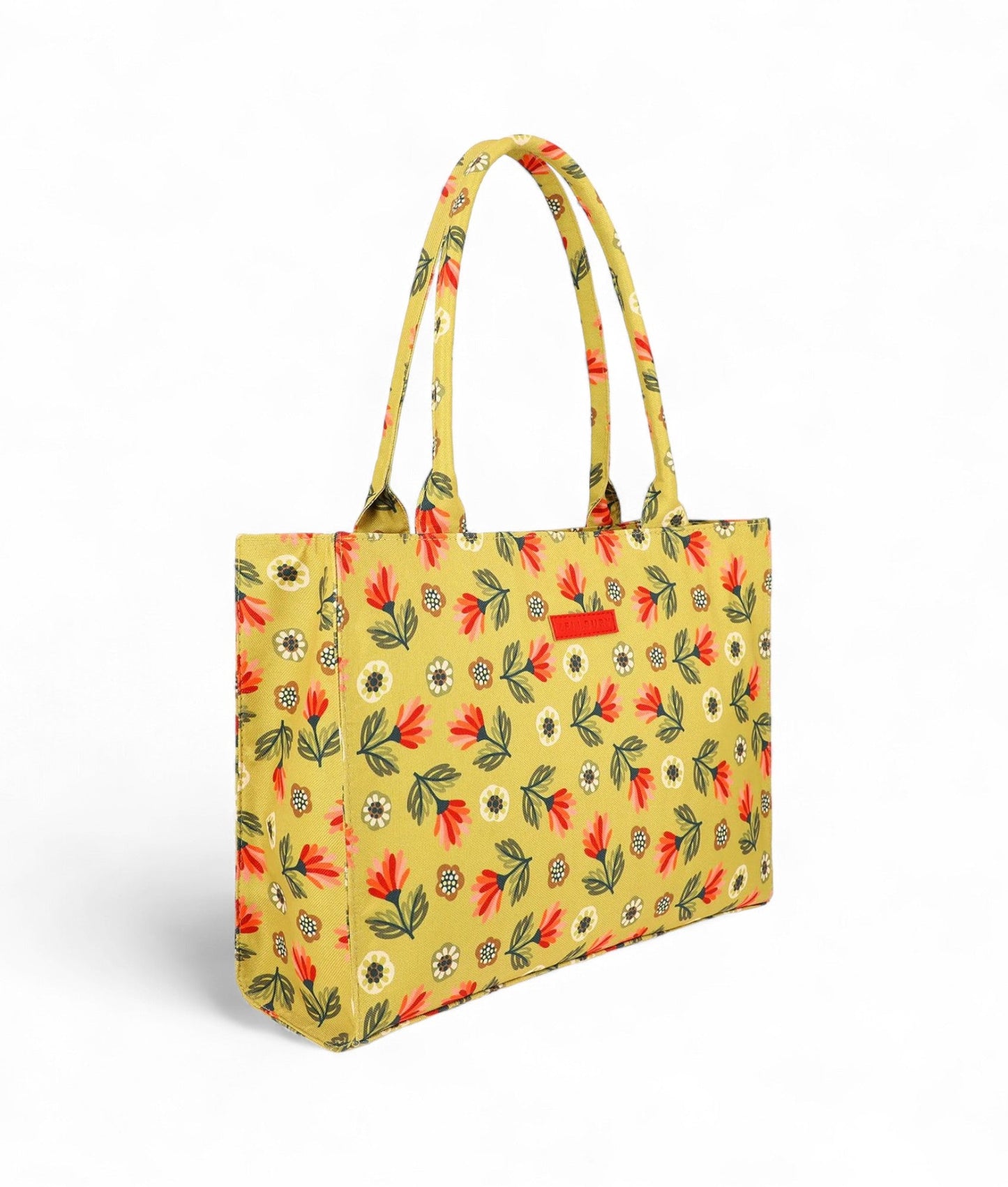 Ideas Yellow Blossom Print Bag V-0189