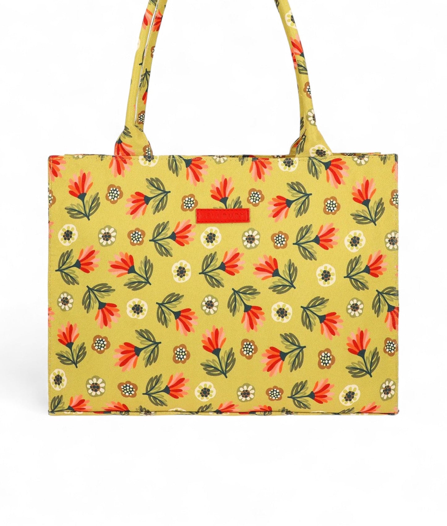 Ideas Yellow Blossom Print Bag V-0189