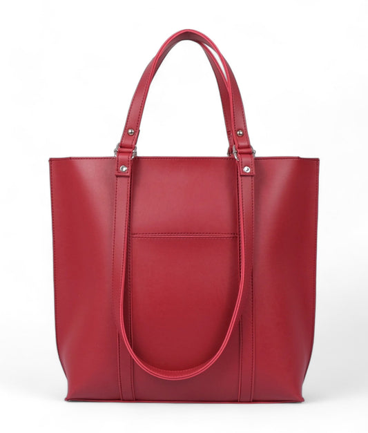 Ideas Red Double Handle Tote Bag V-0157