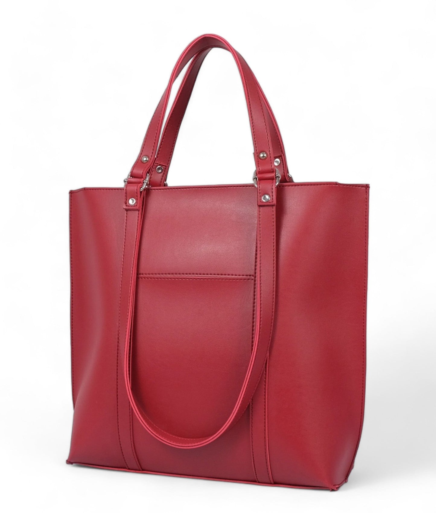 Ideas Red Double Handle Tote Bag V-0157