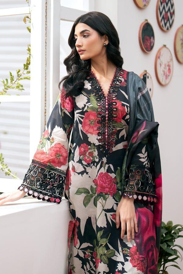 3PC Lawn Printed Shirt With Digital Printed Dupatta-1628