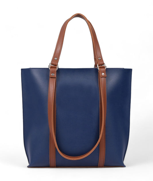 Ideas Blue Double Handle Tote Bag V-0120