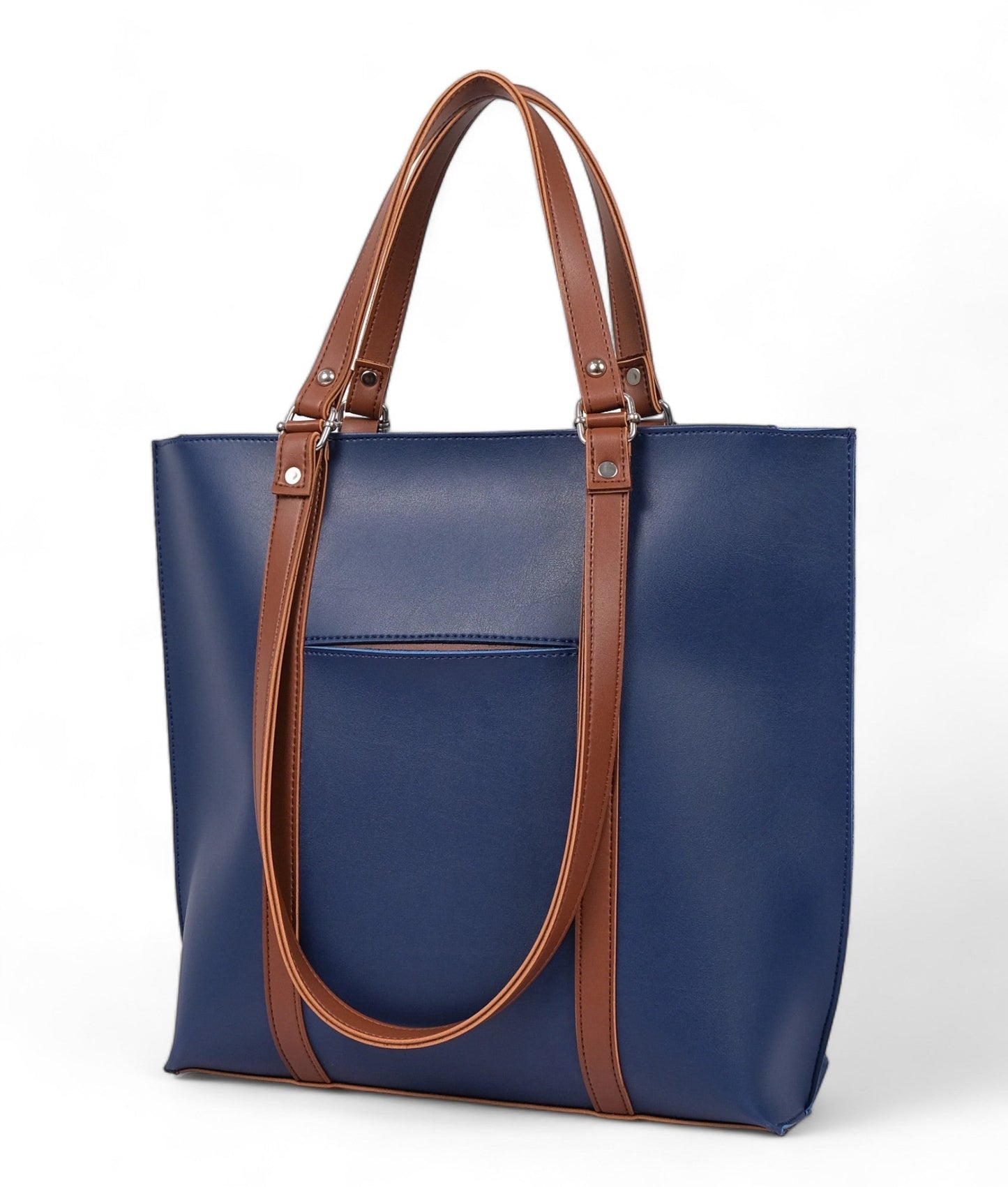 Ideas Blue Double Handle Tote Bag V-0120