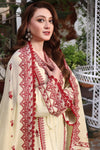 3PC DHANAK EMBROIDERED SHIRT WITH DHANAK EMBROIDERED SHAWL & TROUSER V672