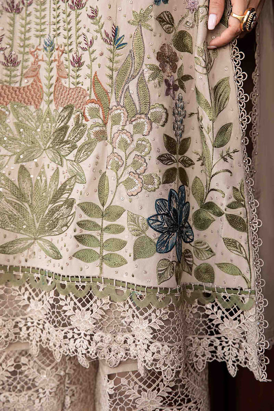 Dhanak -3PC Embroidered Shirt with Digital Printed Jacquard Dupatta 669