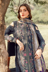 Maria B Lawn-3PC Embroidered with Digital Printed Dupatta-1075