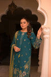 Dhanak Unstitched Embroidered Collection with kotrai Printed Dupata V57