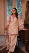 ANEELAS UNSTITCH DHANAK 3PC SUIT V46