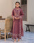 LAWN-3PC Embroidered Shirt with Chiffon Embroidered Dupatta V1321