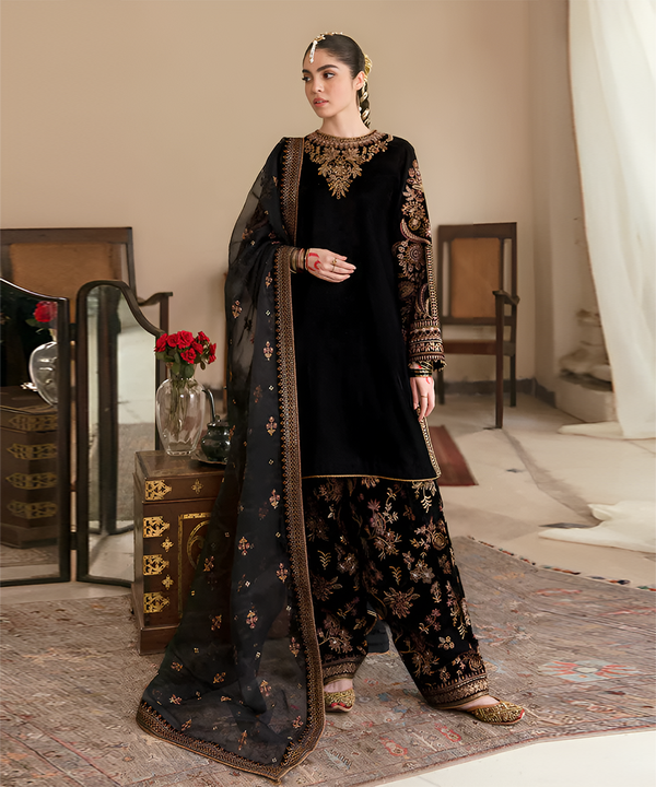EMBROIDERED WITH VELVET EMBROIDERED DUPATTA BR 804
