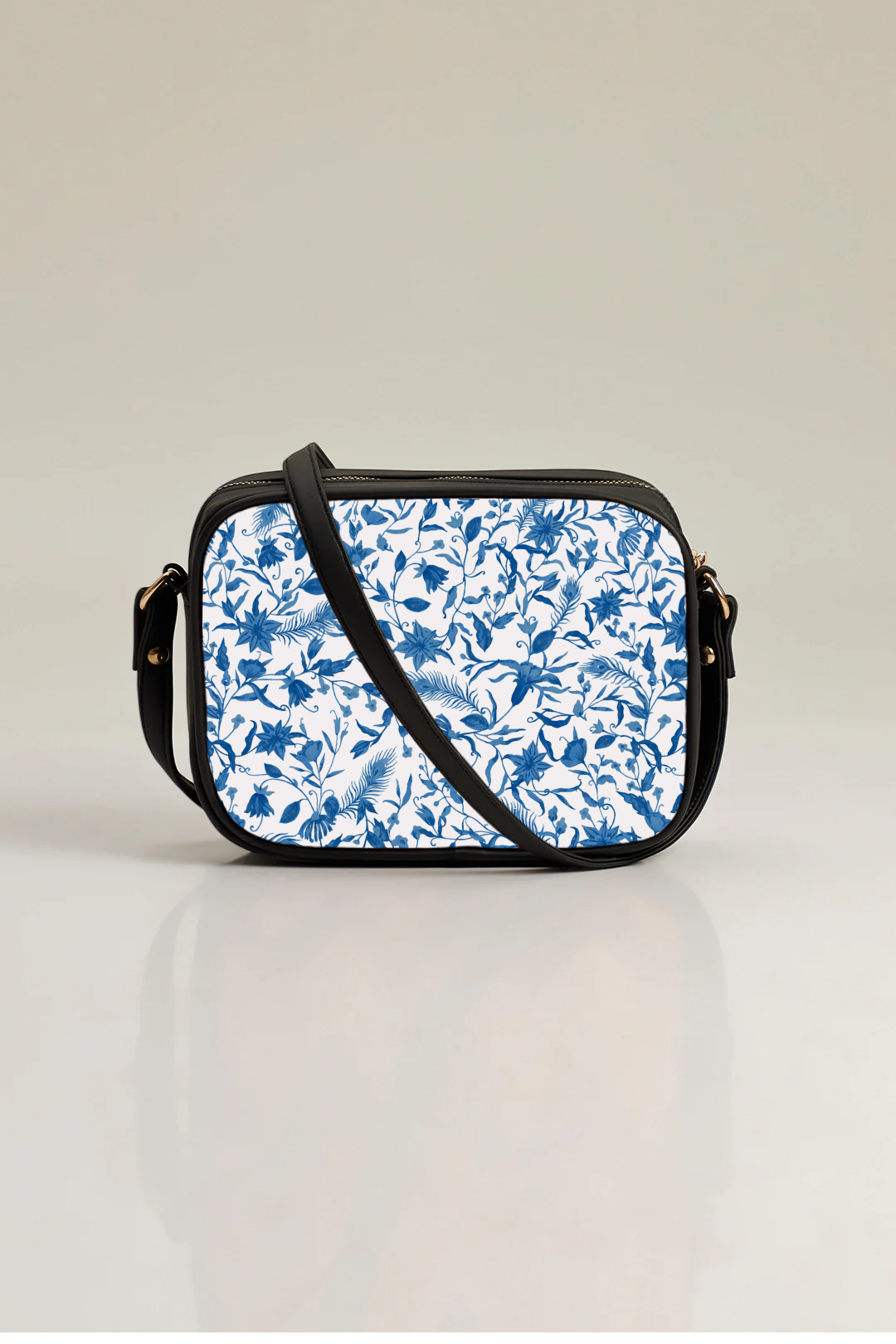 Ideas Blue Paradise Print Cross body bag V-0213