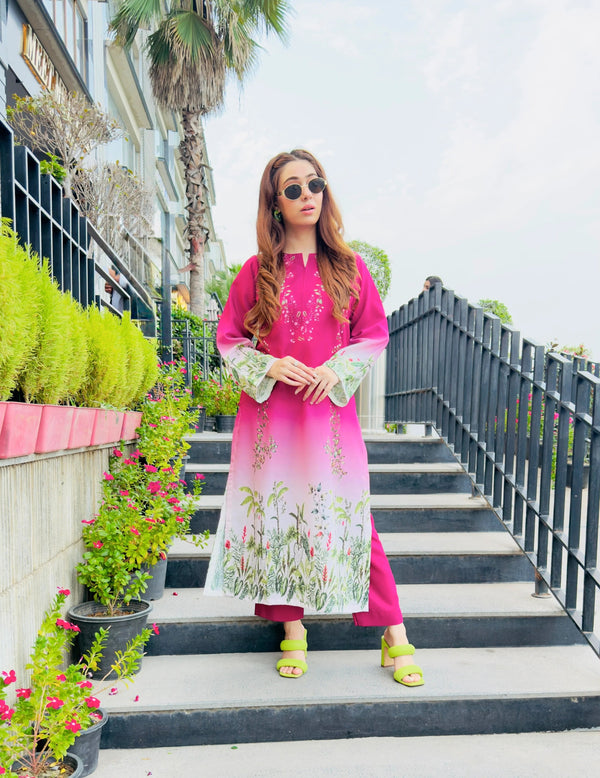 Miraal Soft Silk Printed 2-piece v45