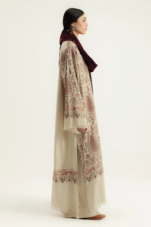 ZARA SHAH JAHAN DHANAK EMBROIDERED UNSTICHED SUIT V58