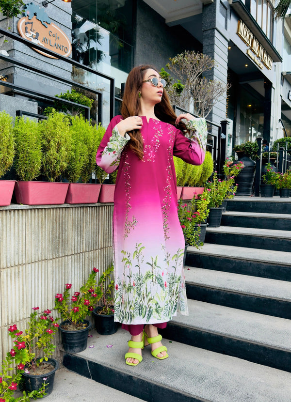 Miraal Soft Silk Printed 2-piece v45